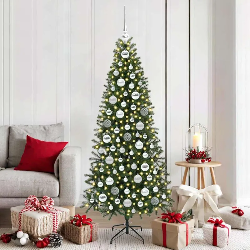 Kalėdinių Kraitės Rinkinys su 300 LED 120 pcs Sidabro Plastmasė