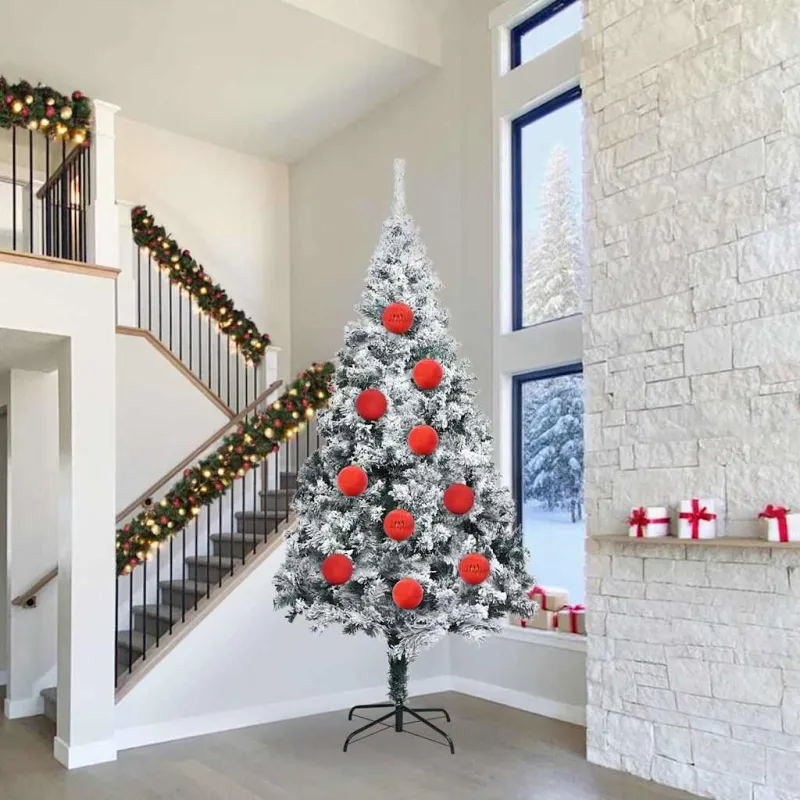 Kalėdų burbulų rinkinys XXL 4 pcs Raudona Plastmasė