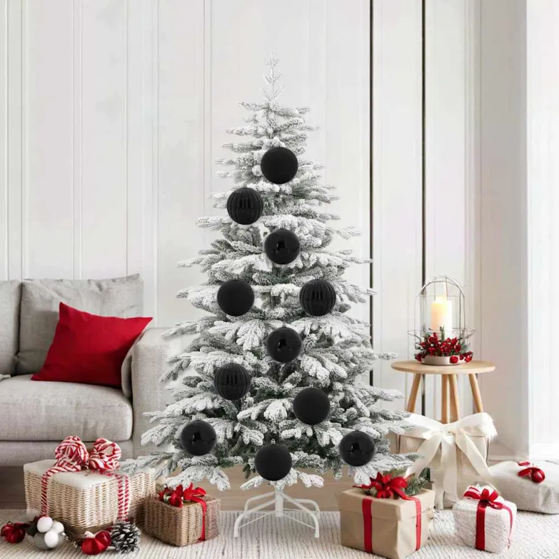 Kalėdų Burbulų Rinkinys XL 9 pcs Juoda Plastmasė