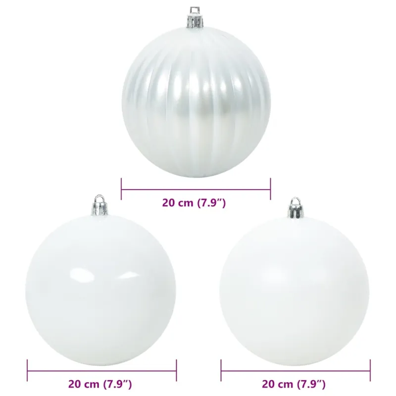 Kalėdinės Teppinėrų rinkinys XXL 4 pcs Balta Plastmasė