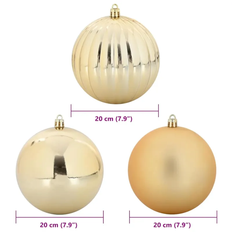 Kalėdinės Teppinėrų rinkinys XXL 4 pcs Auksinė Plastmasė