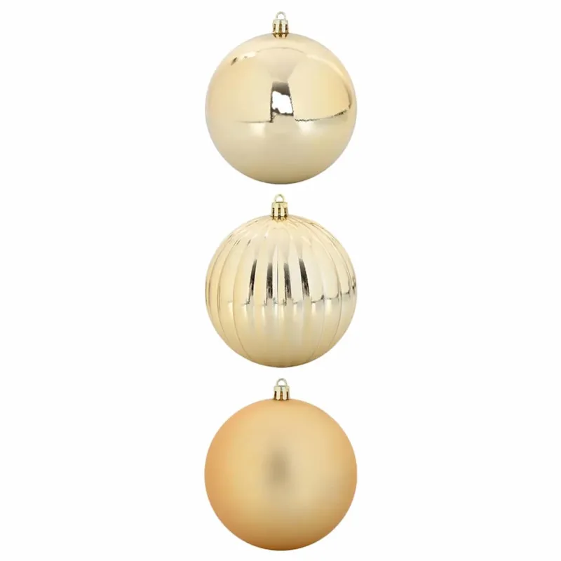 Kalėdinis Kabinamas Rinkinys XXL 3 pcs Auksinė Plastmasė