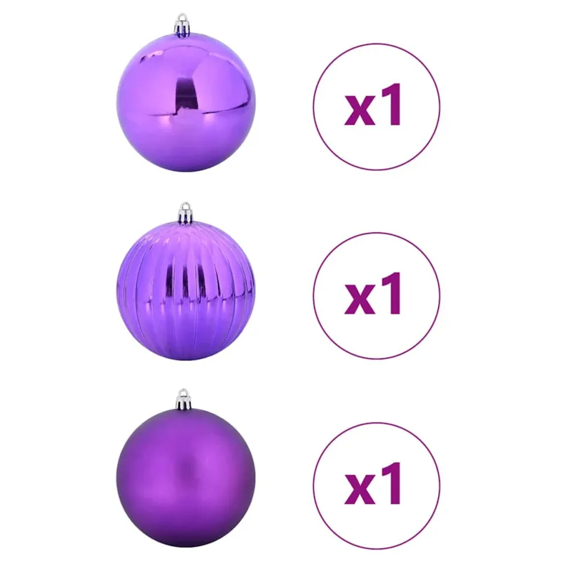 Kalėdų Kankorėžiai XXL 3 pcs Alyvos Plastmasė