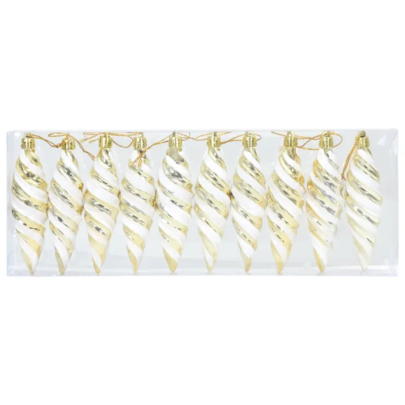 Kalėdinis spiralinis kamuolys 40 pcs Auksinė Plastmasė