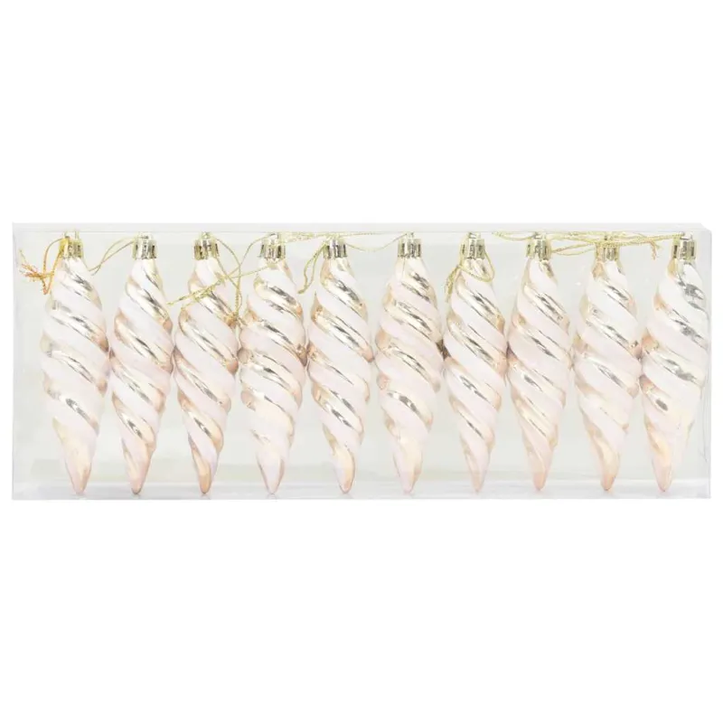 Kalėdinis spiralinis kamuolys 40 pcs šampano Plastmasė
