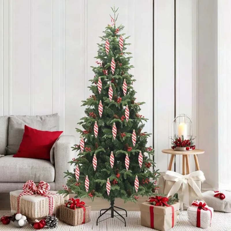 Kalėdinis spiralinis kamuolys 40 pcs Raudona Plastmasė