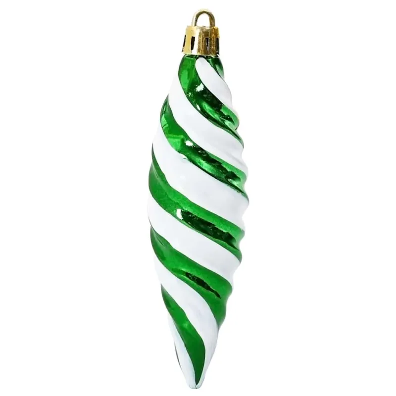 Kalėdinis spiralinis kamuolys 40 pcs Žalia Plastmasė