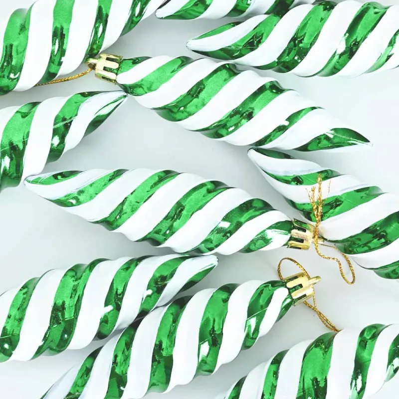 Kalėdinis spiralinis kamuolys 40 pcs Žalia Plastmasė