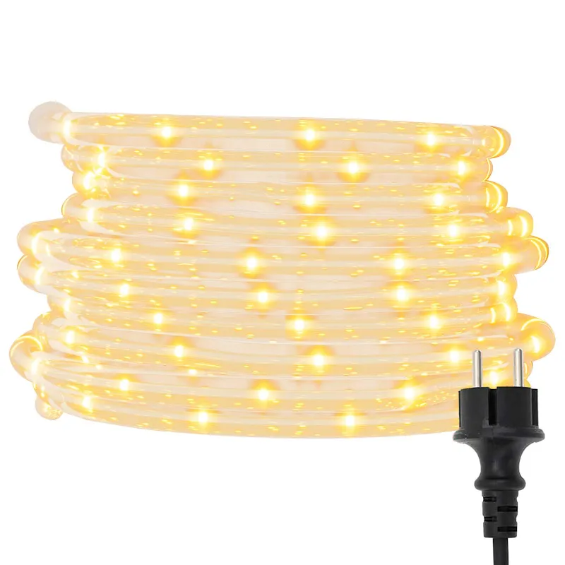Virvės Šviesa su 2400 LED Šilta balta 100 m PVC