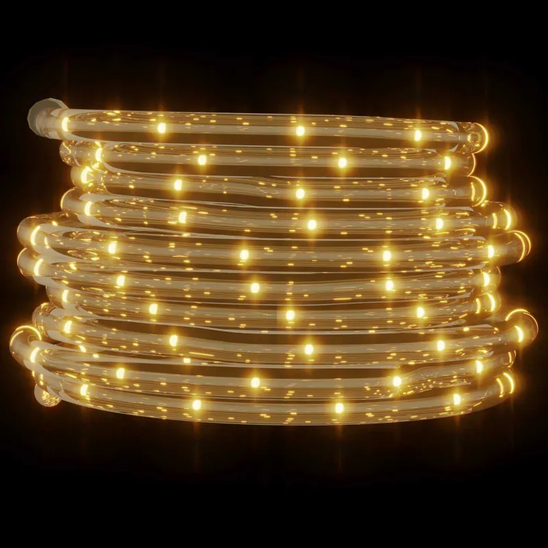 Virvės Šviesa su 2400 LED Šilta balta 100 m PVC