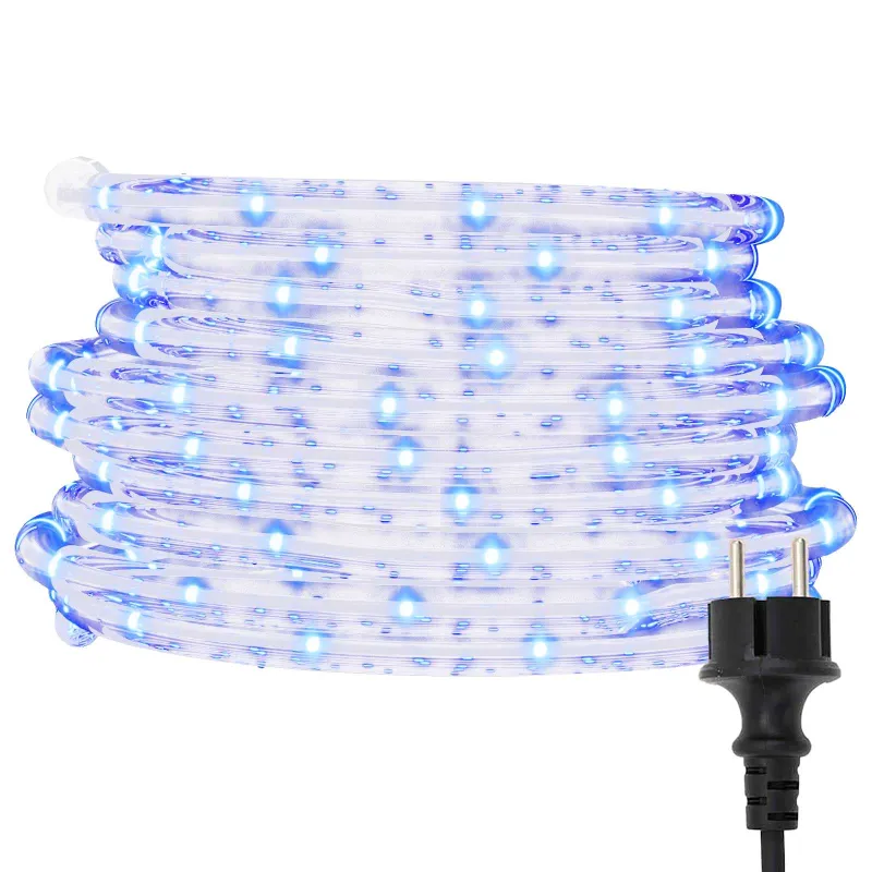 Virvės Šviesa su 2400 LED Šaltas baltas 100 m PVC