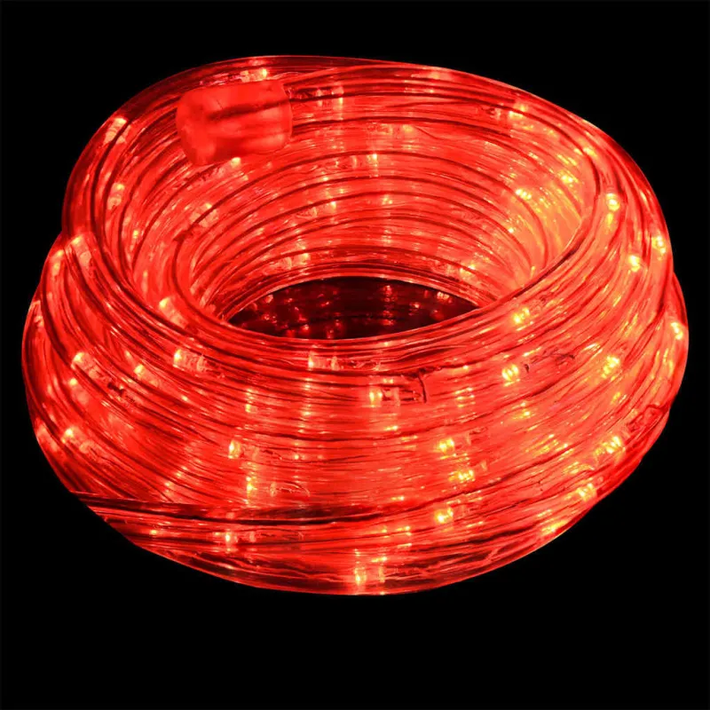 Virvės Šviesa su 1200 LED Raudona 50 m PVC