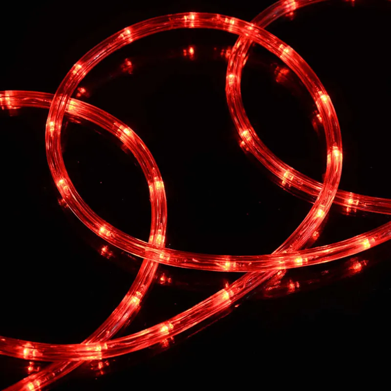 Virvės Šviesa su 1200 LED Raudona 50 m PVC