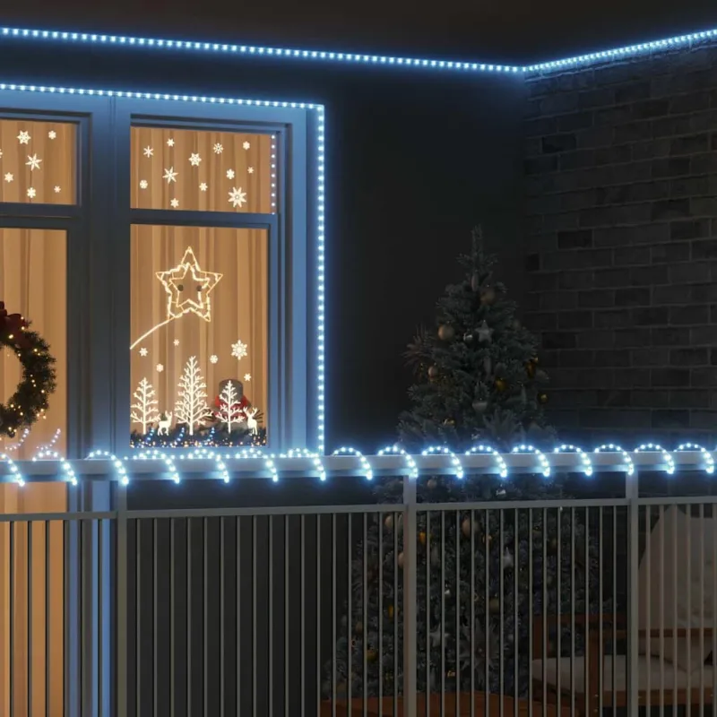 Virvės Šviesa su 480 LED Šalta balta 20 m PVC