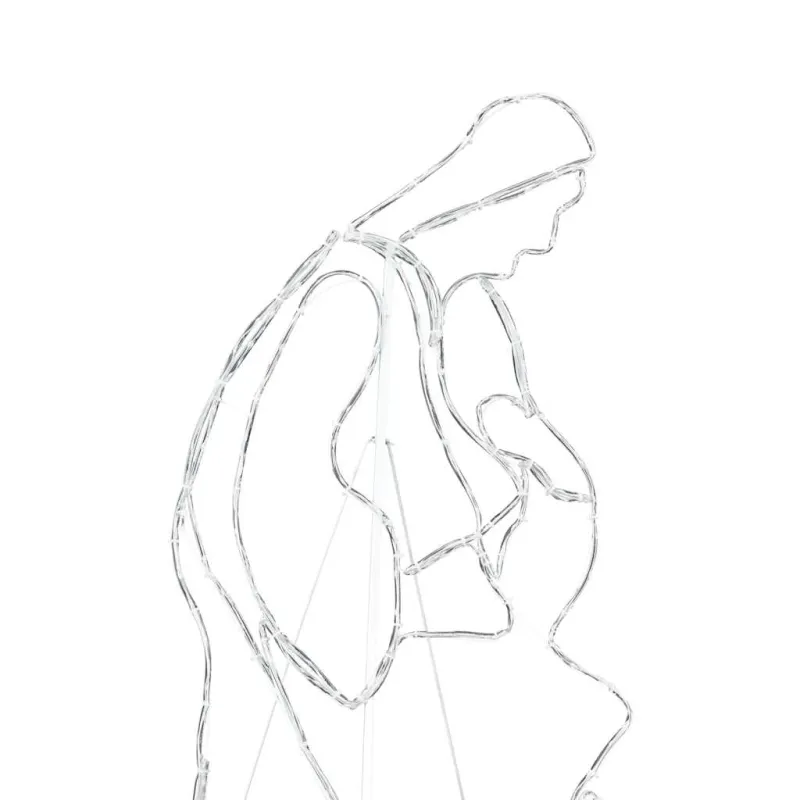 Apšviesta nativities scena Įvairiaspalvis 112 x 71,5 cm PVC