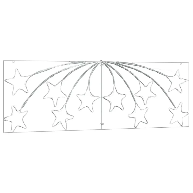 Kalėdų Žvaigždė su 432 LED Įvairiaspalvis 182 x 58 cm PVC