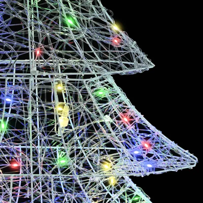 Kalėdų eglutė su 100 LED Įvairiaspalvis 120 cm Akrilas