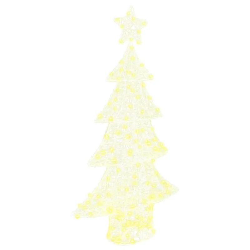 Kalėdų eglutė su 160 LED Šilta balta 150 cm Akrilas