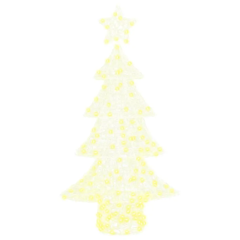 Kalėdų eglutė su 160 LED Šilta balta 150 cm Akrilas
