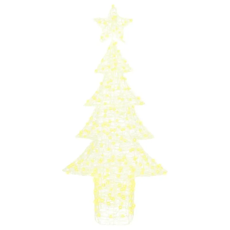 Kalėdų eglutė su 240 LED Šilta balta 150 cm Akrilas