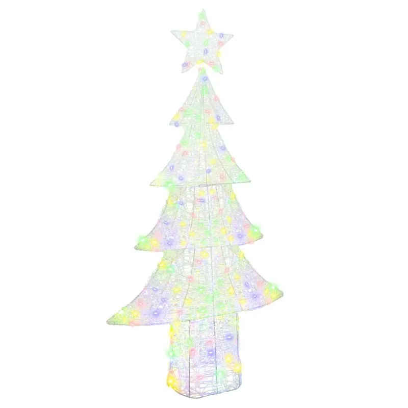 Kalėdų eglutė su 240 LED Įvairiaspalvis 180 cm Akrilas