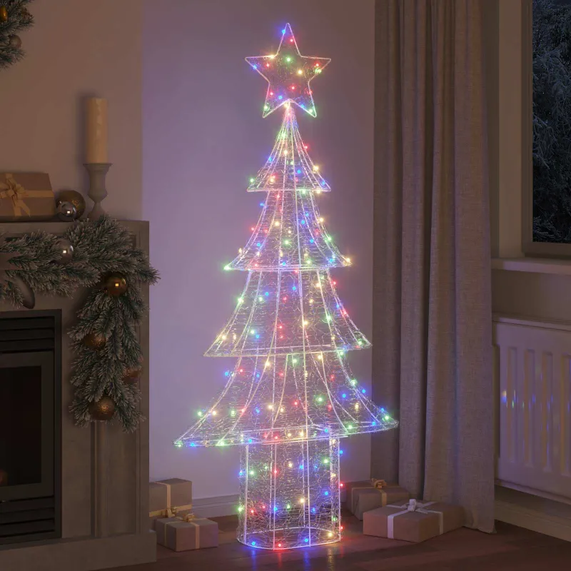 Kalėdų eglutė su 240 LED Įvairiaspalvis 180 cm Akrilas