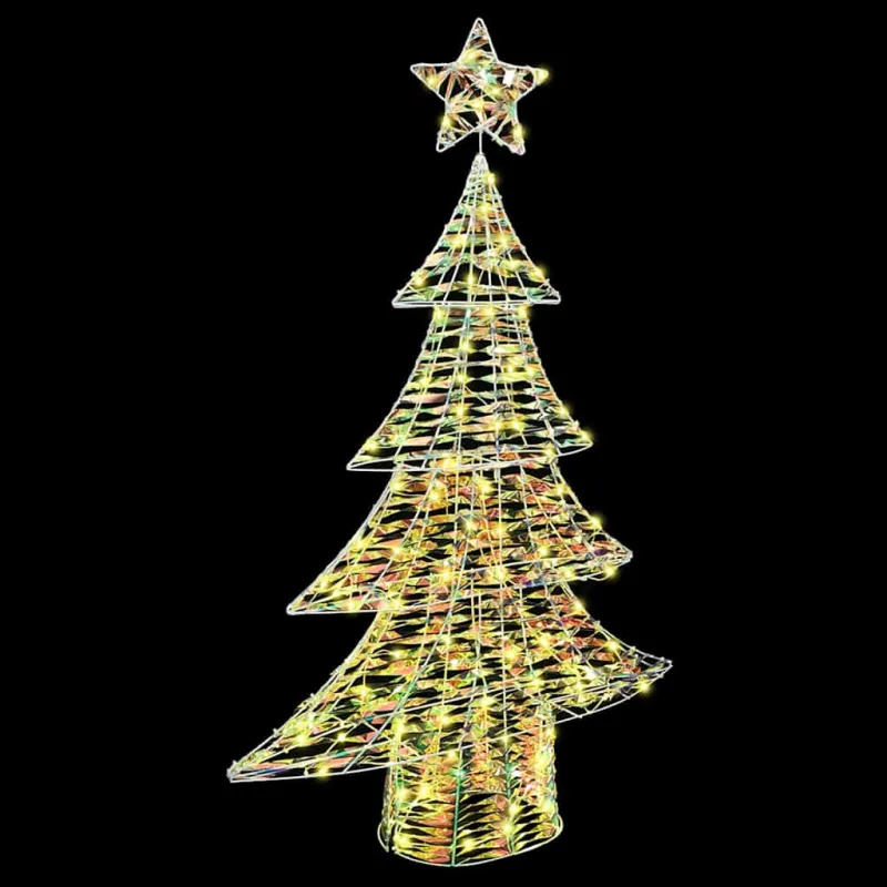 Kalėdų eglutė su 120 LED Šilta balta 120,5 cm PET