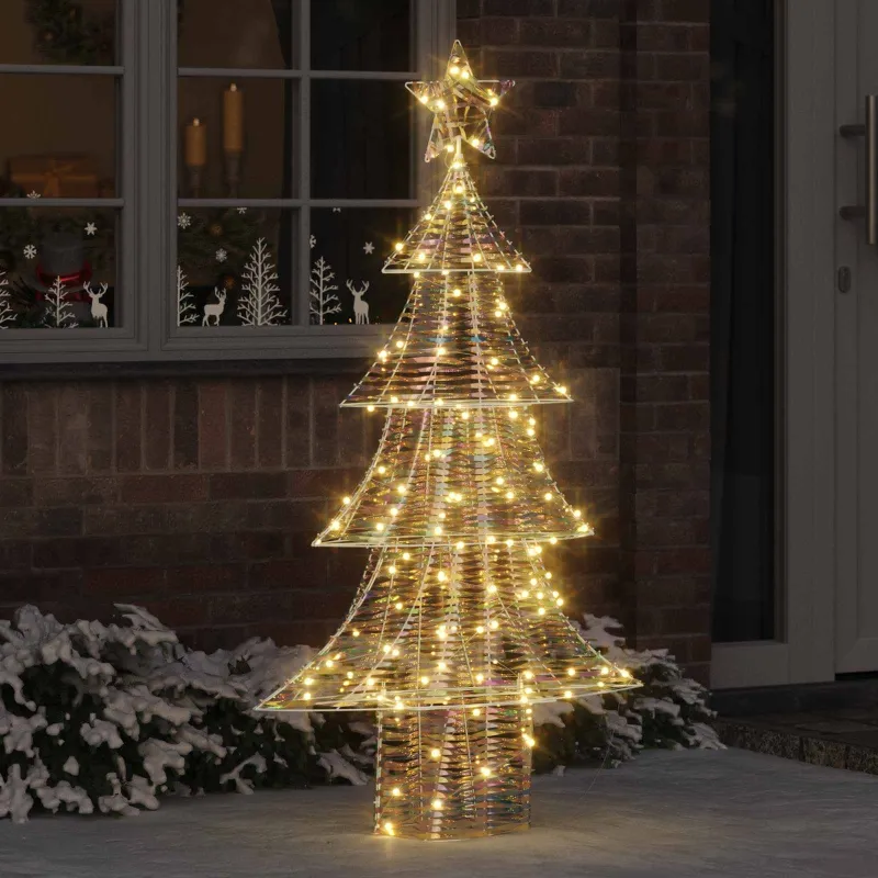 Kalėdų eglutė su 160 LED Šilta balta 150 cm PET