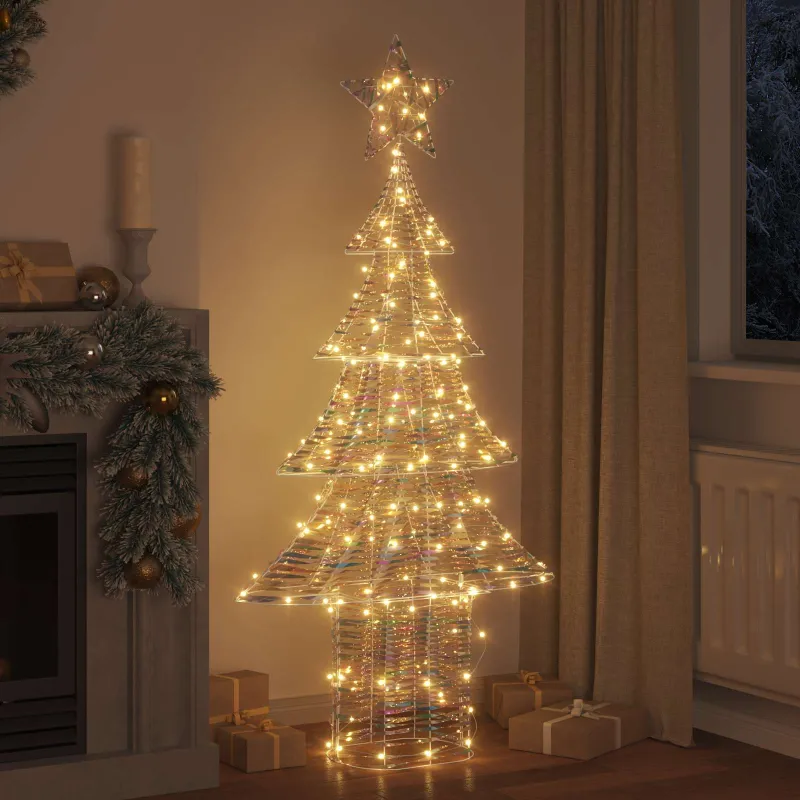 Kalėdų eglutė su 240 LED Šilta balta 181 cm PET