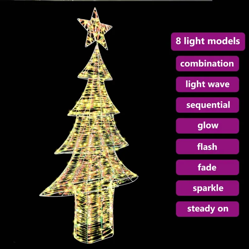 Kalėdų eglutė su 240 LED Šilta balta 181 cm PET