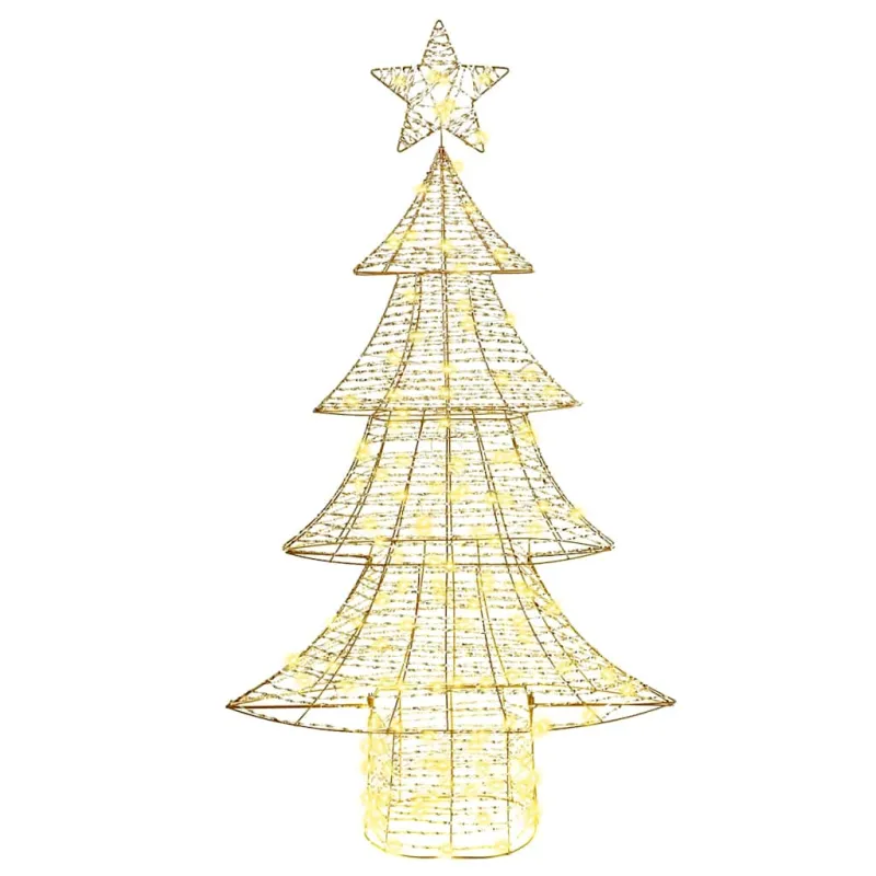 Kalėdų eglutė su 160 LED Šilta balta 151 cm PET