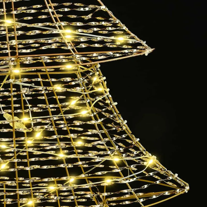 Kalėdų eglutė su 240 LED Šilta balta 181 cm PET