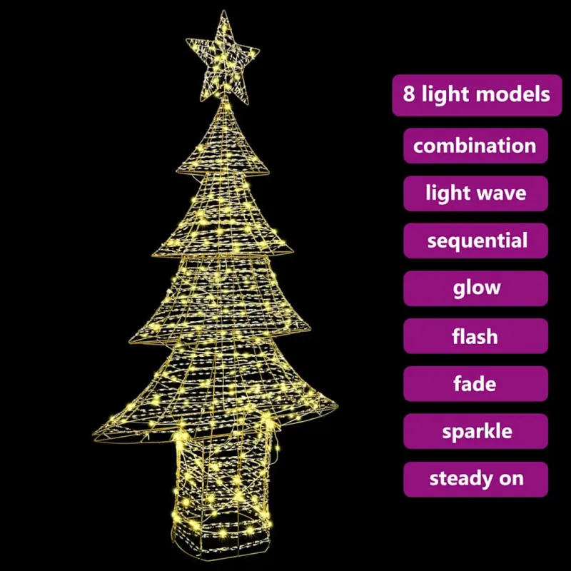 Kalėdų eglutė su 240 LED Šilta balta 181 cm PET