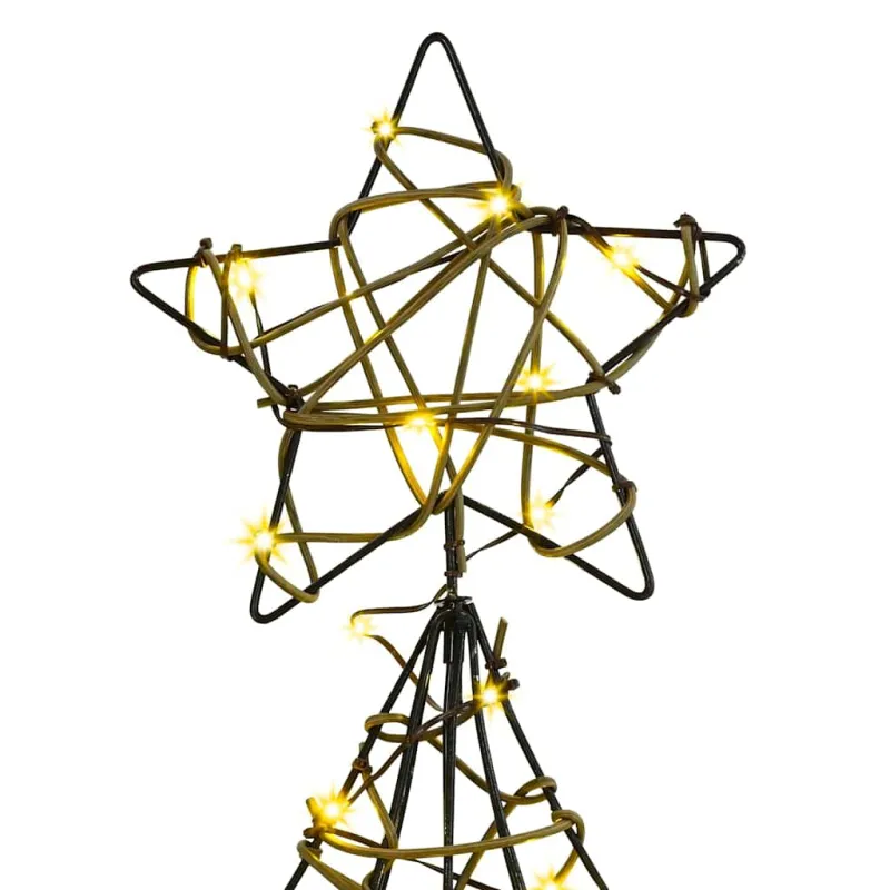 Kalėdų eglutė su 120 LED Šilta balta 150 cm Ratanas
