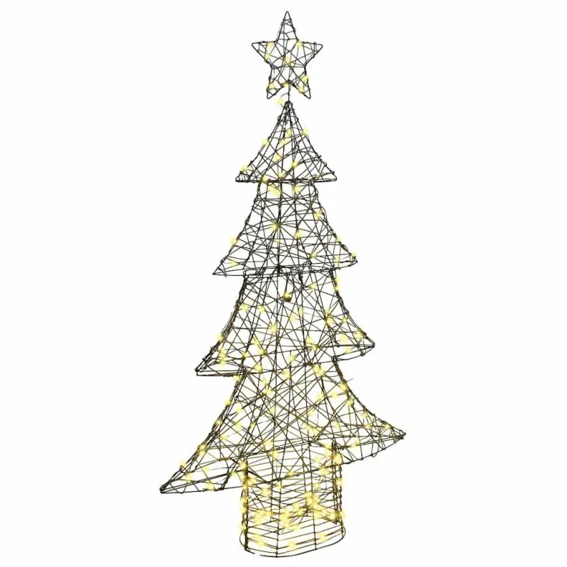 Kalėdų eglutė su 160 LED Šilta balta 150 cm Ratanas