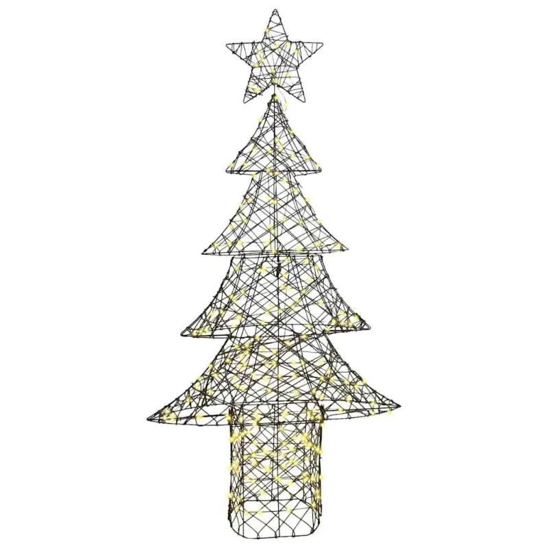 Kalėdų eglutė su 240 LED Šilta balta 180 cm Ratanas