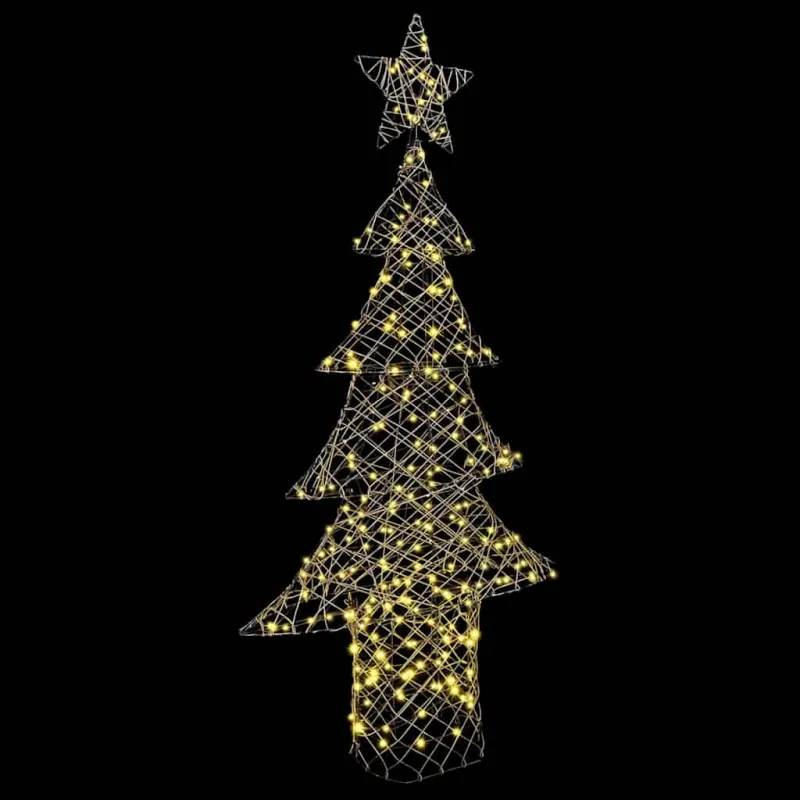 Kalėdų eglutė su 240 LED Šilta balta 180 cm Ratanas