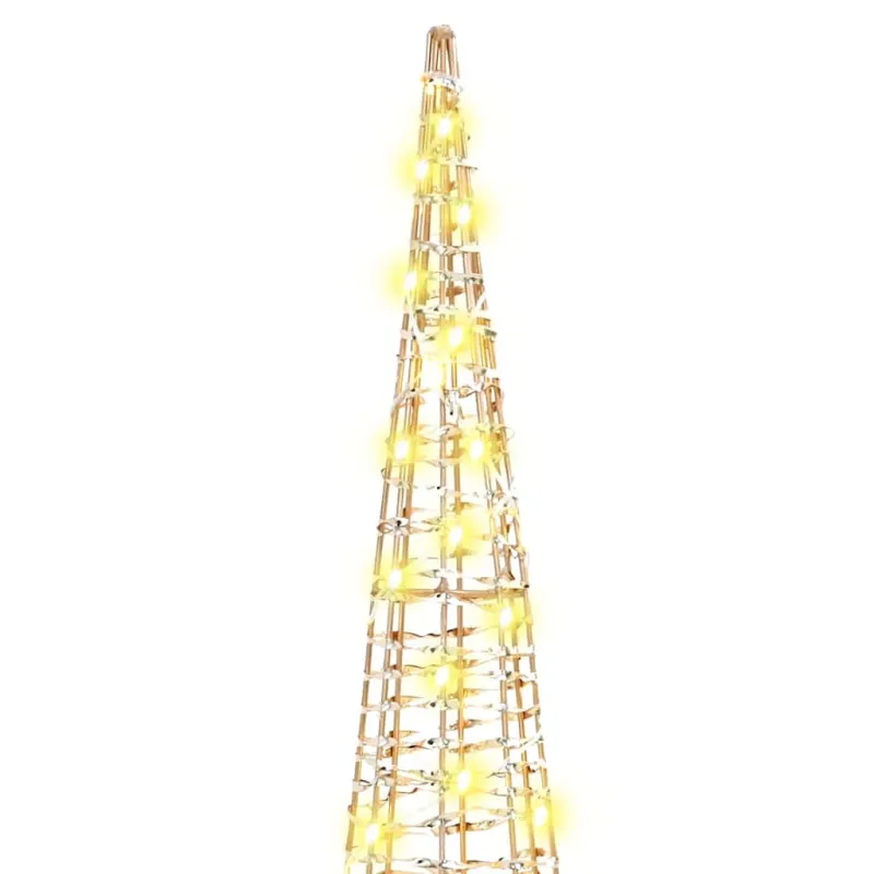 Kalėdų eglutė su 90 LED 3 pcs Šilta balta 20 x 20 x 80 cm PET