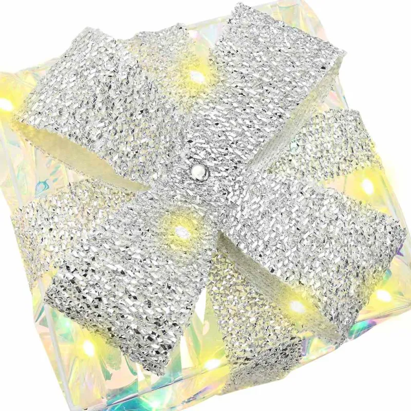 Dovanų Dėžė su 60 LED 3 pcs Šilta balta 20 x 20 x 20 cm PET