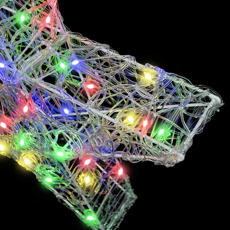 3D žvaigždė su 50 LED Įvairiaspalvis 55 x 53.5 x 10 cm Akrilas