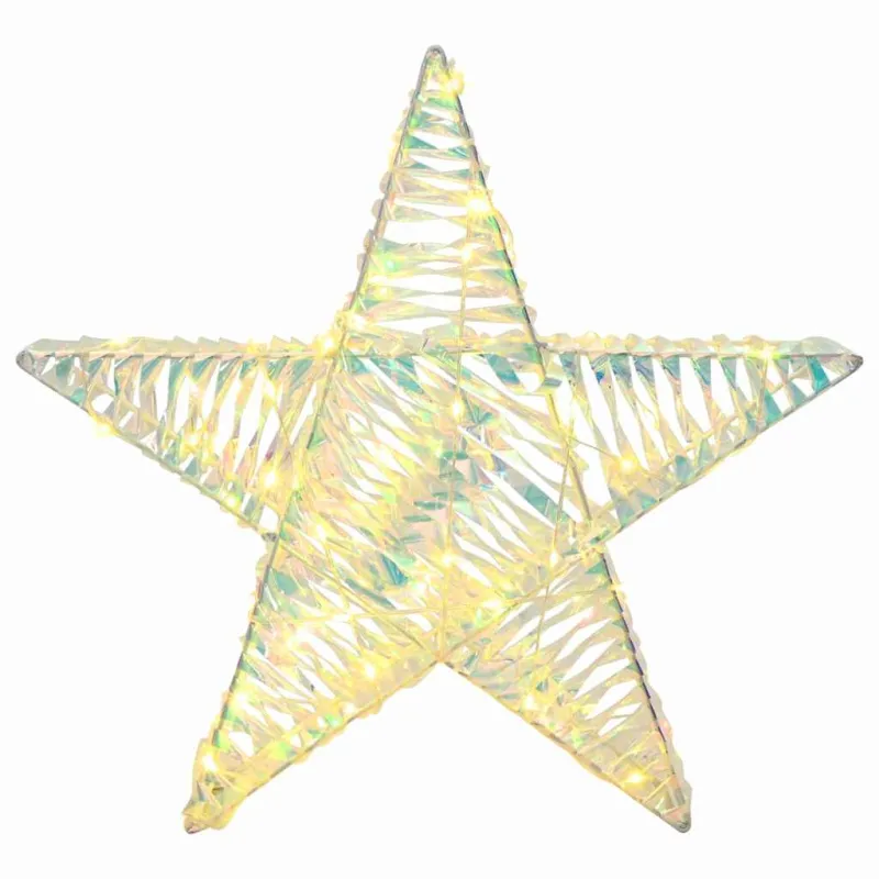 3D žvaigždė su 50 LED Šilta balta 55 x 52.5 x 9 cm PET