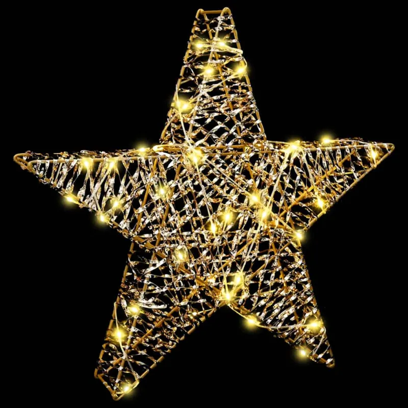 3D žvaigždė su 50 LED Šilta balta 55 x 52.5 x 9 cm PET