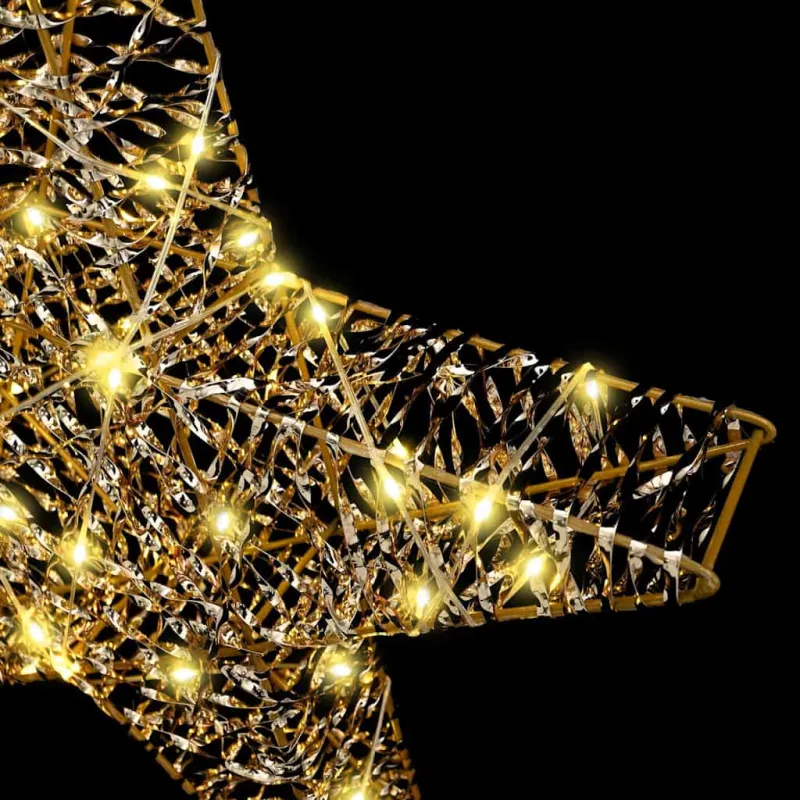 3D žvaigždė su 50 LED Šilta balta 55 x 52.5 x 9 cm PET