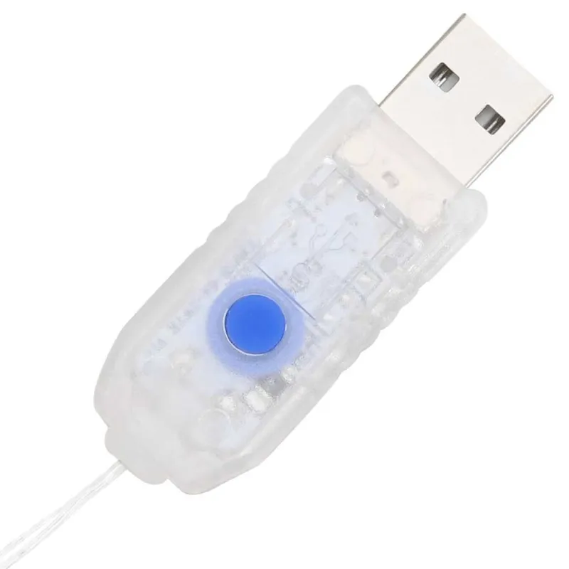 Vainikas su 80 LED Mėlyna 92 x 92 x 9,5 cm Akrilas