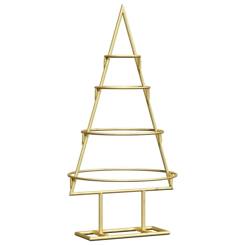 Metalinis Kalėdų medis s stovu Auksinė 60 cm