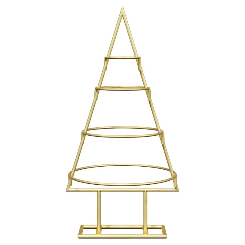Metalinis Kalėdų medis s stovu Auksinė 60 cm