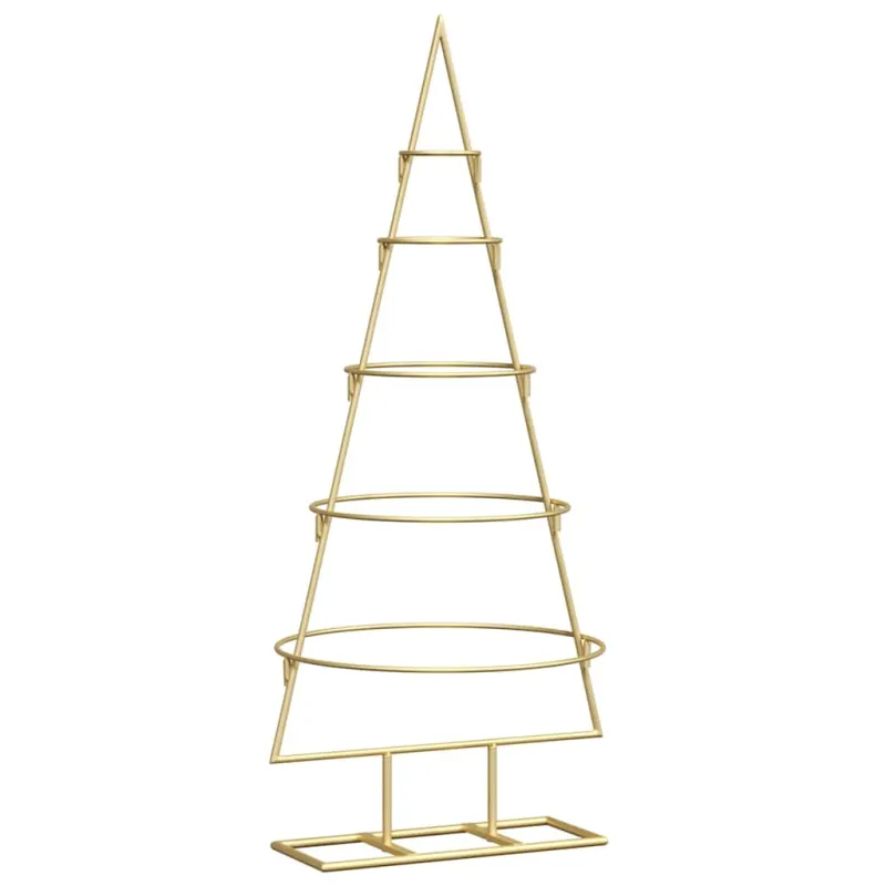 Metalinis Kalėdų medis s stovu Auksinė 90 cm