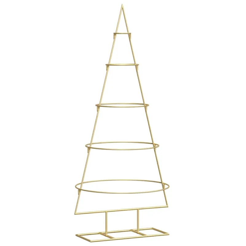 Metalinis Kalėdų medis s stovu Auksinė 125 cm
