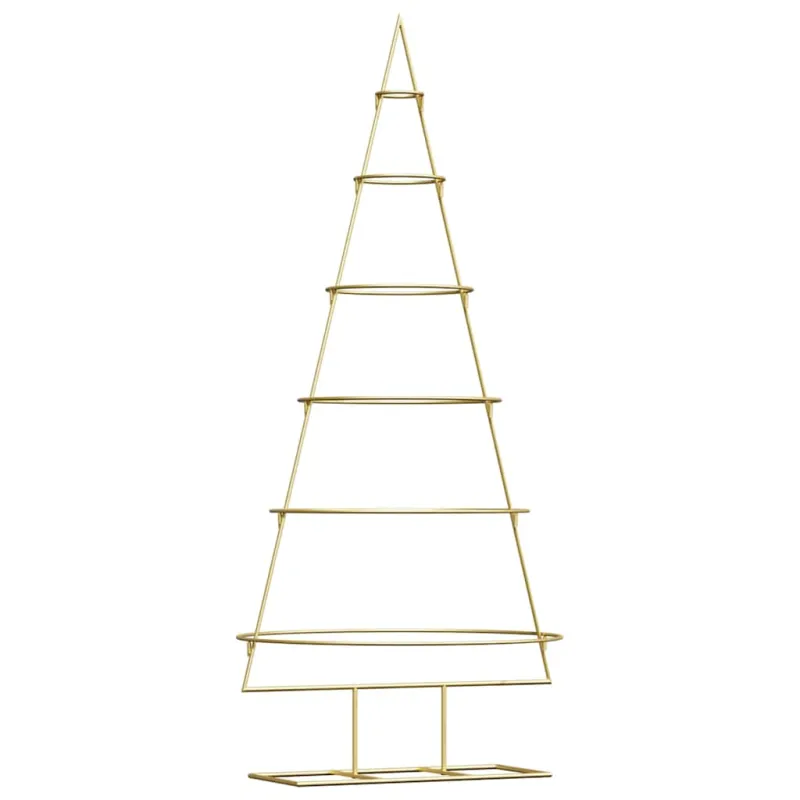 Metalinis Kalėdų medis s stovu Auksinė 148 cm