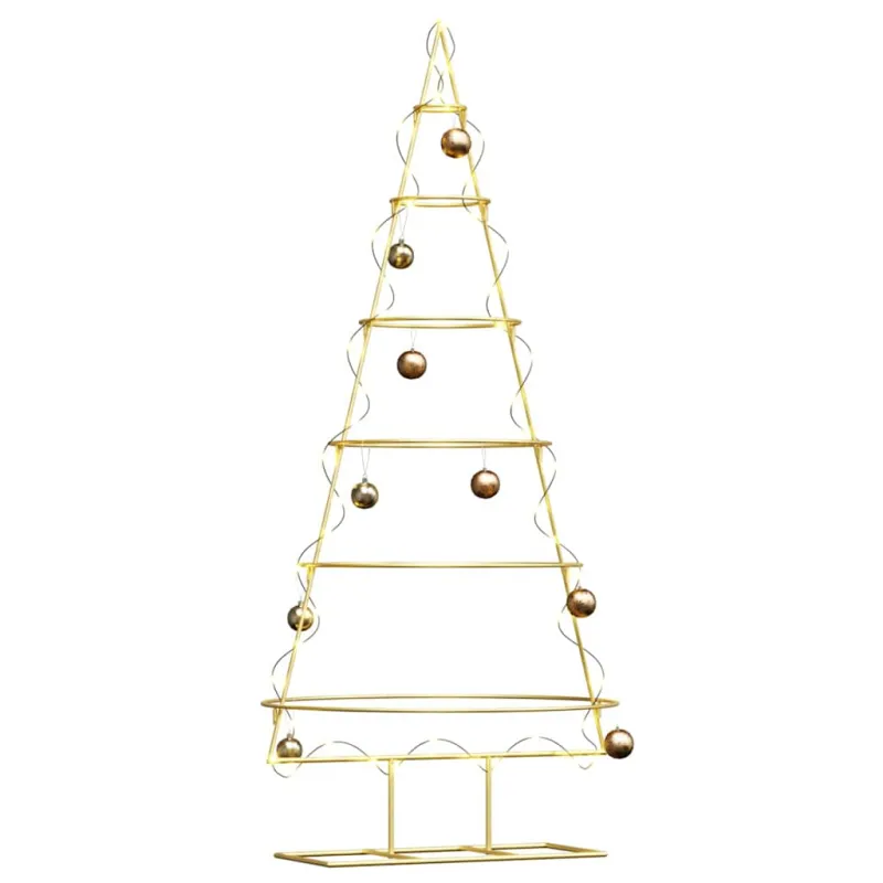 Metalinis Kalėdų medis s stovu Auksinė 148 cm